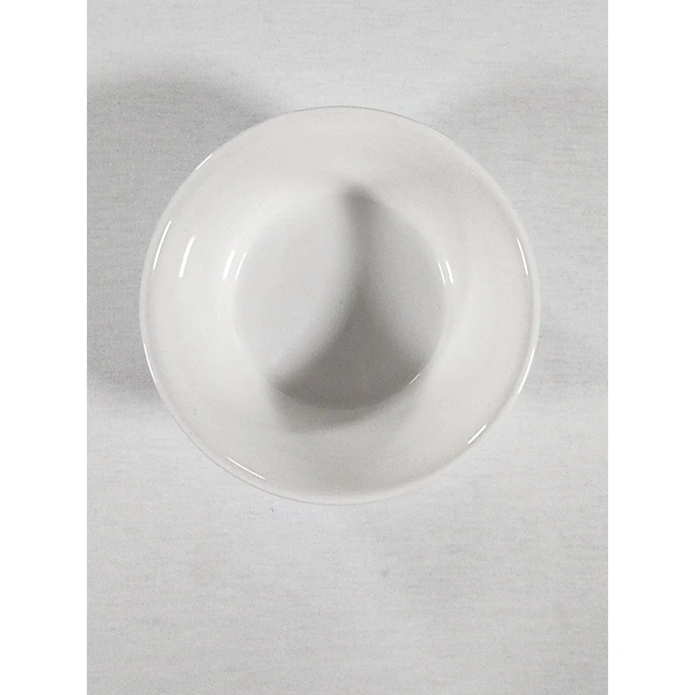 FTDA Chicken Soup Bowl White Blue Vintage 1985 Farmhouse Ceramic Cottagecore